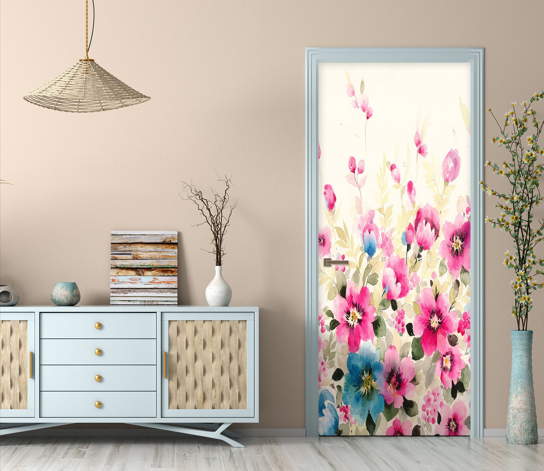 3D Flowers 25020 Door Mural