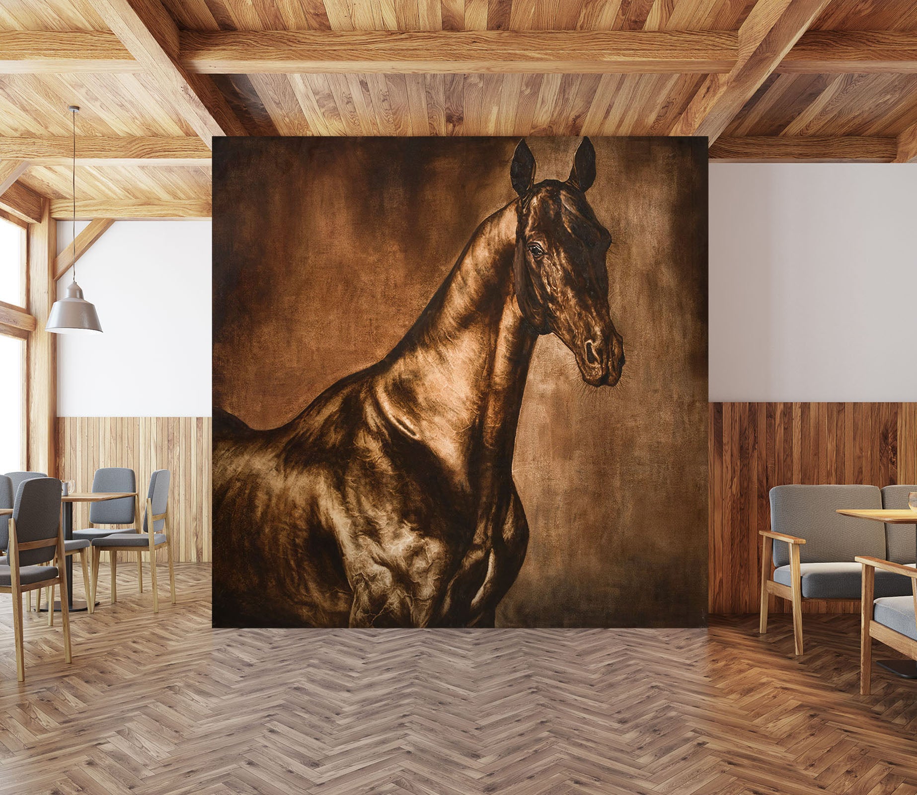 3D Prairie Horse 235 Wall Murals