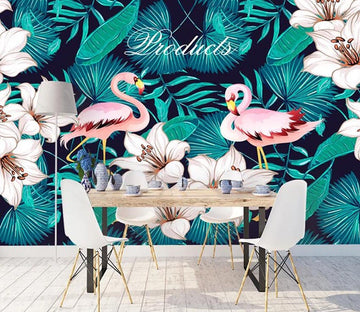 3D Pink Flamingo 768 Wall Murals Wallpaper AJ Wallpaper 2 