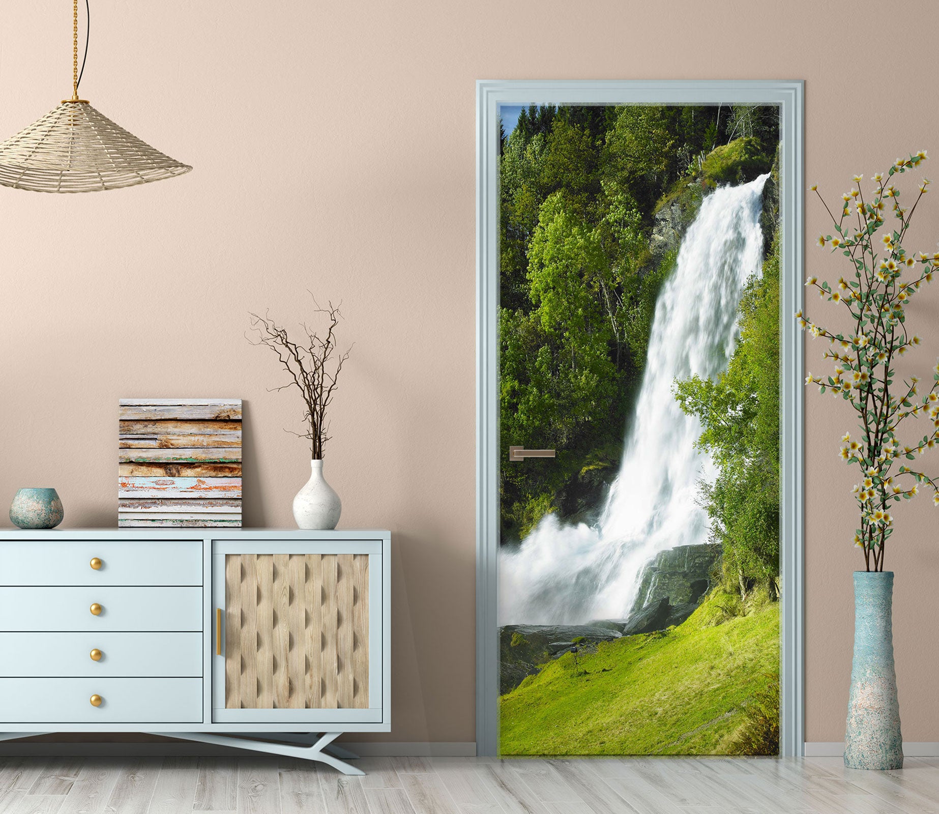 3D Waterfall 23074 Door Mural