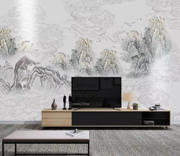 3D Mountain Painting WC1901 Wall Murals