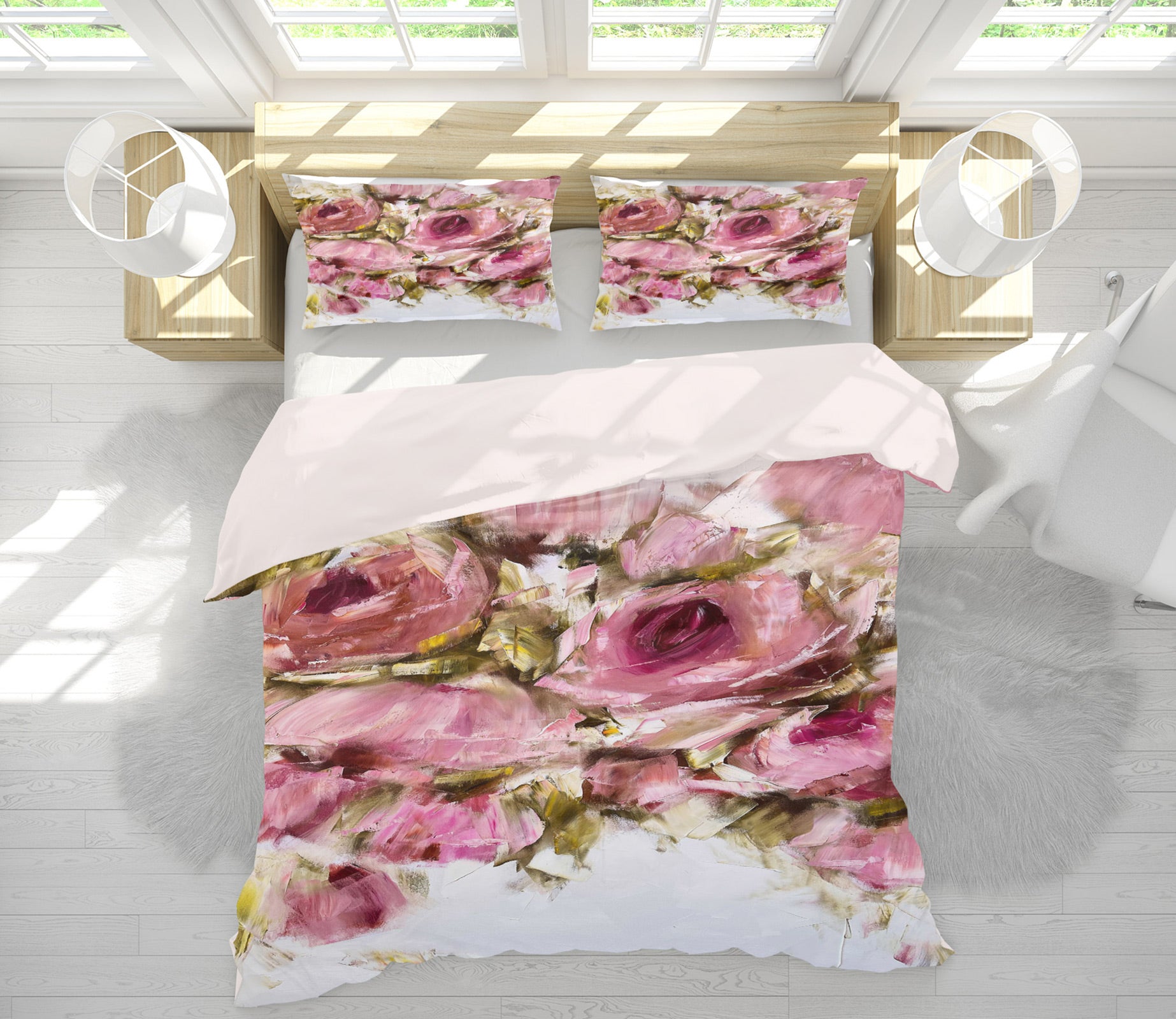 3D Elegant Rose 483 Skromova Marina Bedding Bed Pillowcases Quilt