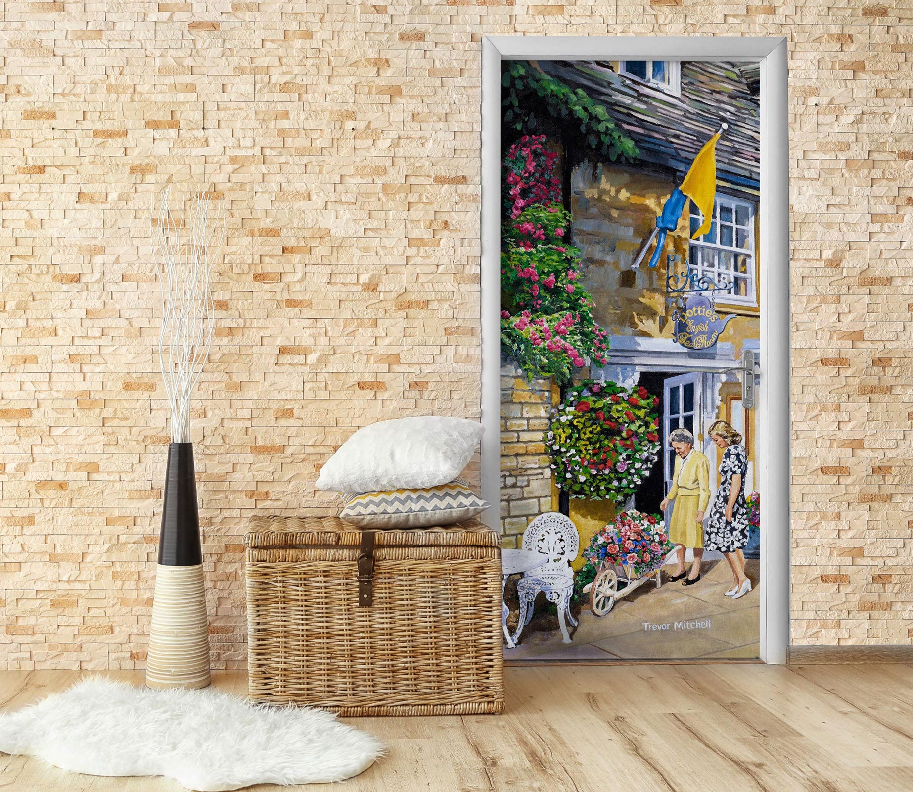 3D Flower Shop 10349 Trevor Mitchell Door Mural