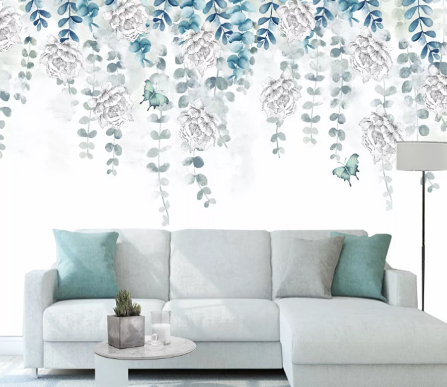 3D Vine Peony WC1428 Wall Murals