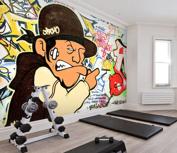 3D Cartoon Man 113 Wall Murals