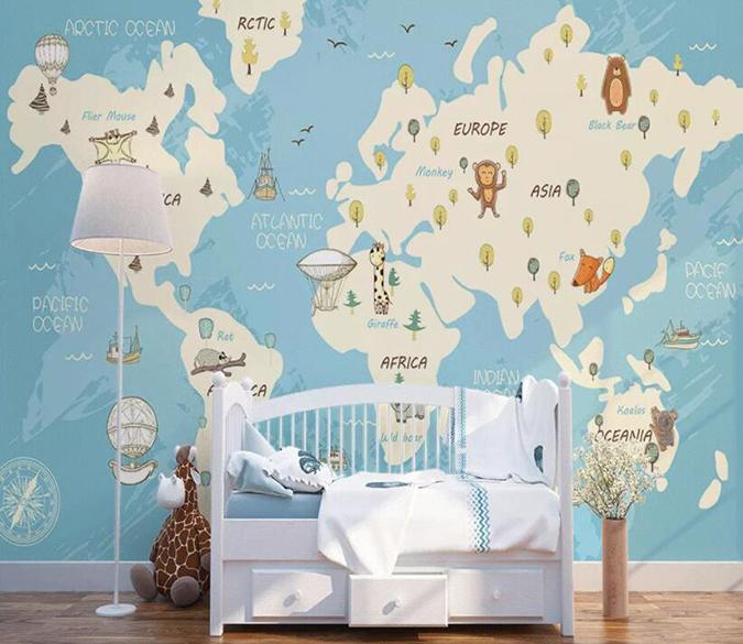 3D Map 128 Wall Murals Wallpaper AJ Wallpaper 2 