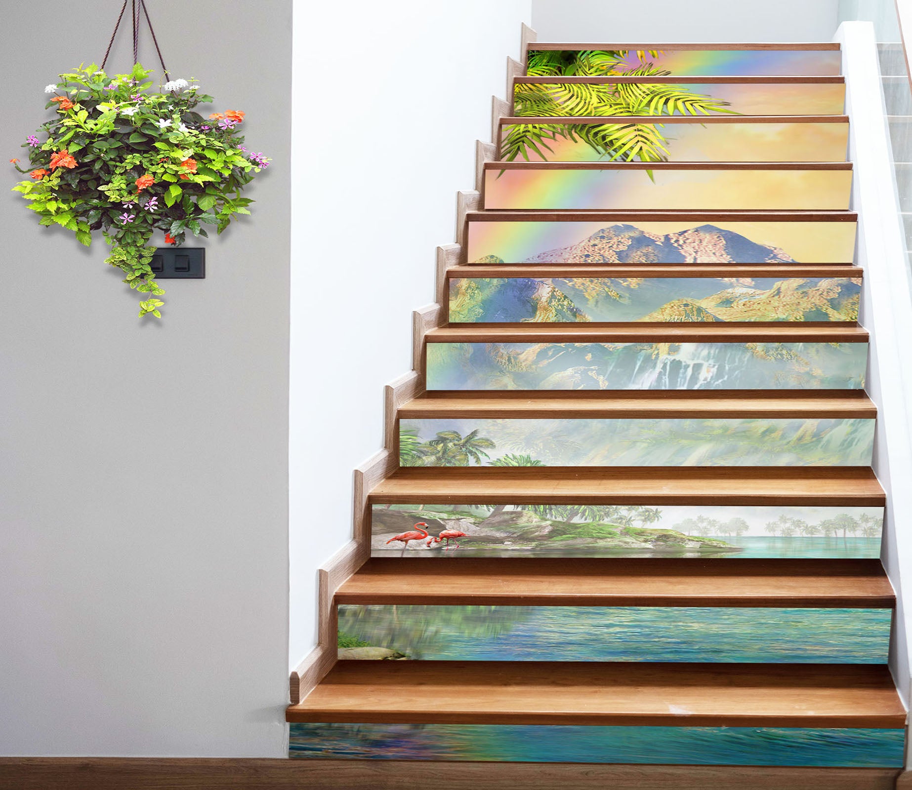 3D Jungle Landscape 96199 Adrian Chesterman Stair Risers