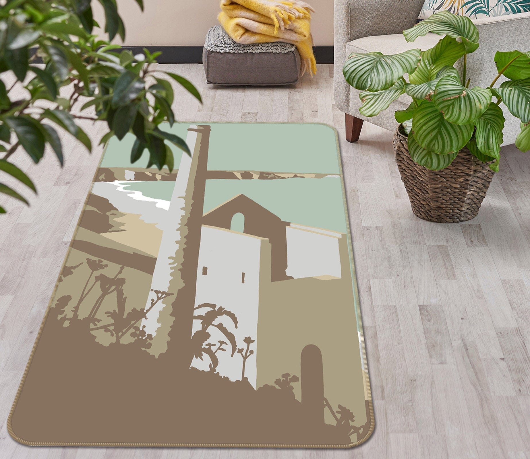 3D St Agnes 1151 Steve Read Rug Non Slip Rug Mat Mat AJ Creativity Home 