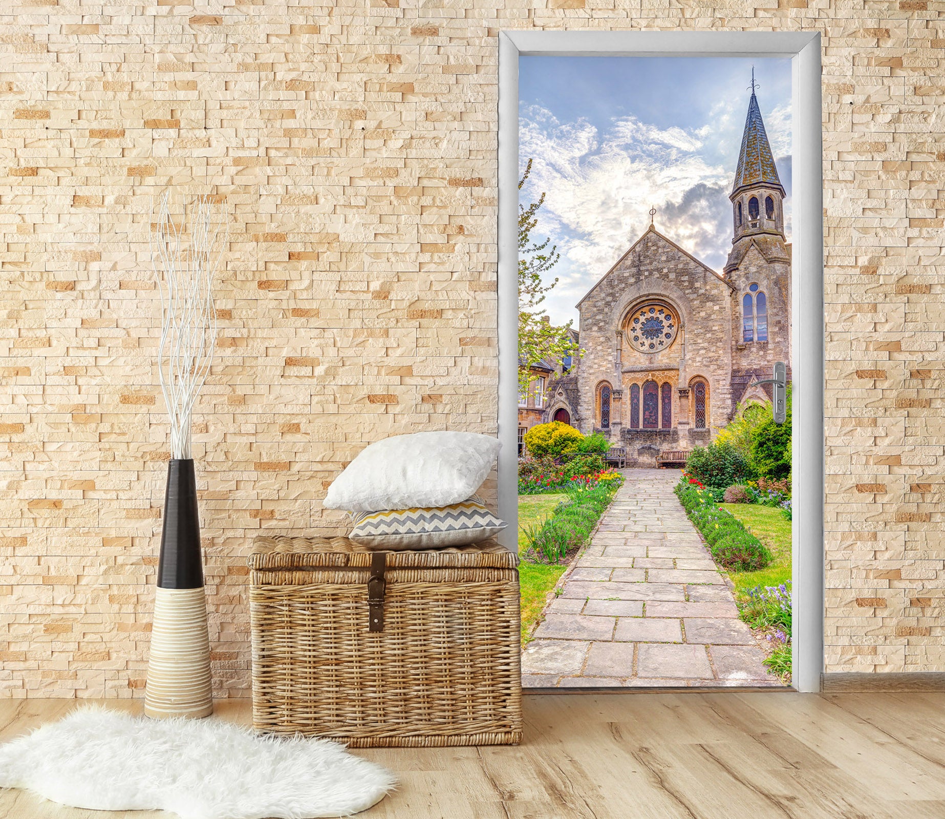 3D Holy Church 5151 Assaf Frank Door Mural