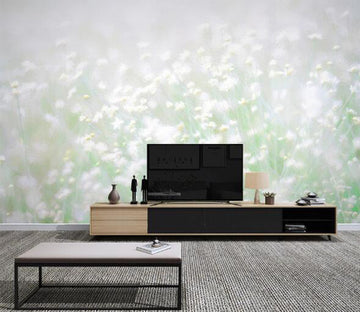 3D White Flower WC1314 Wall Murals