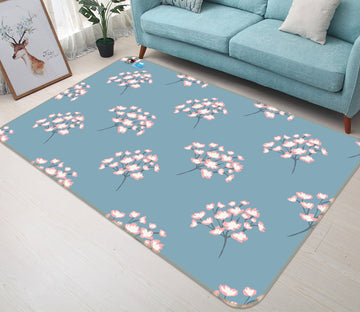 3D Pink Floral 10785 Kashmira Jayaprakash Rug Non Slip Rug Mat