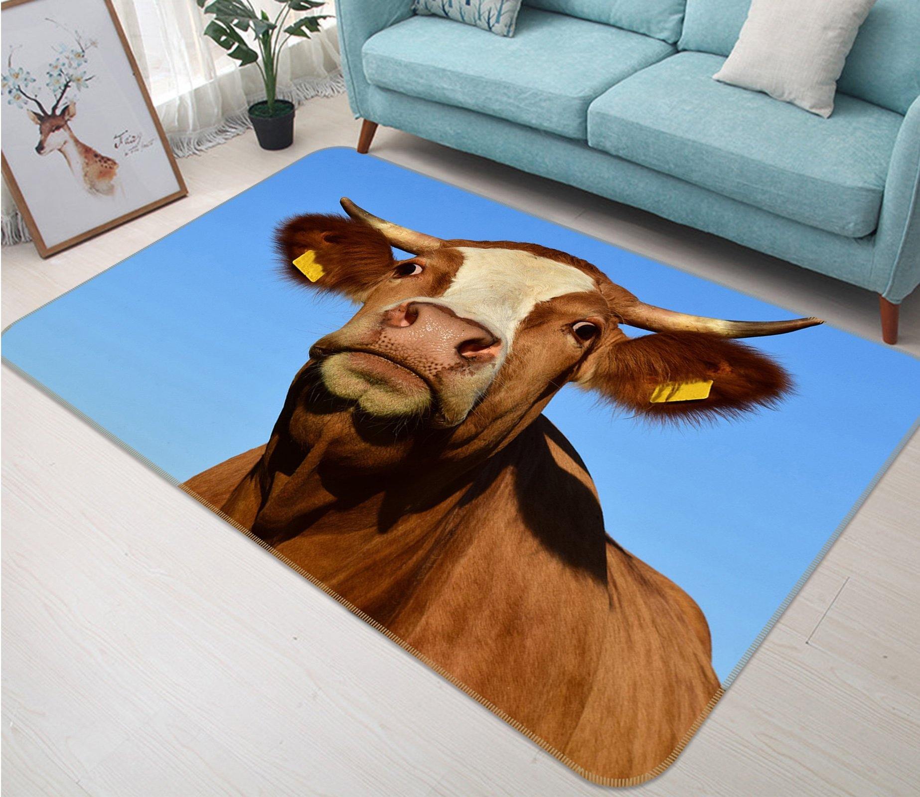 3D Horn 566 Animal Non Slip Rug Mat Mat AJ Creativity Home 