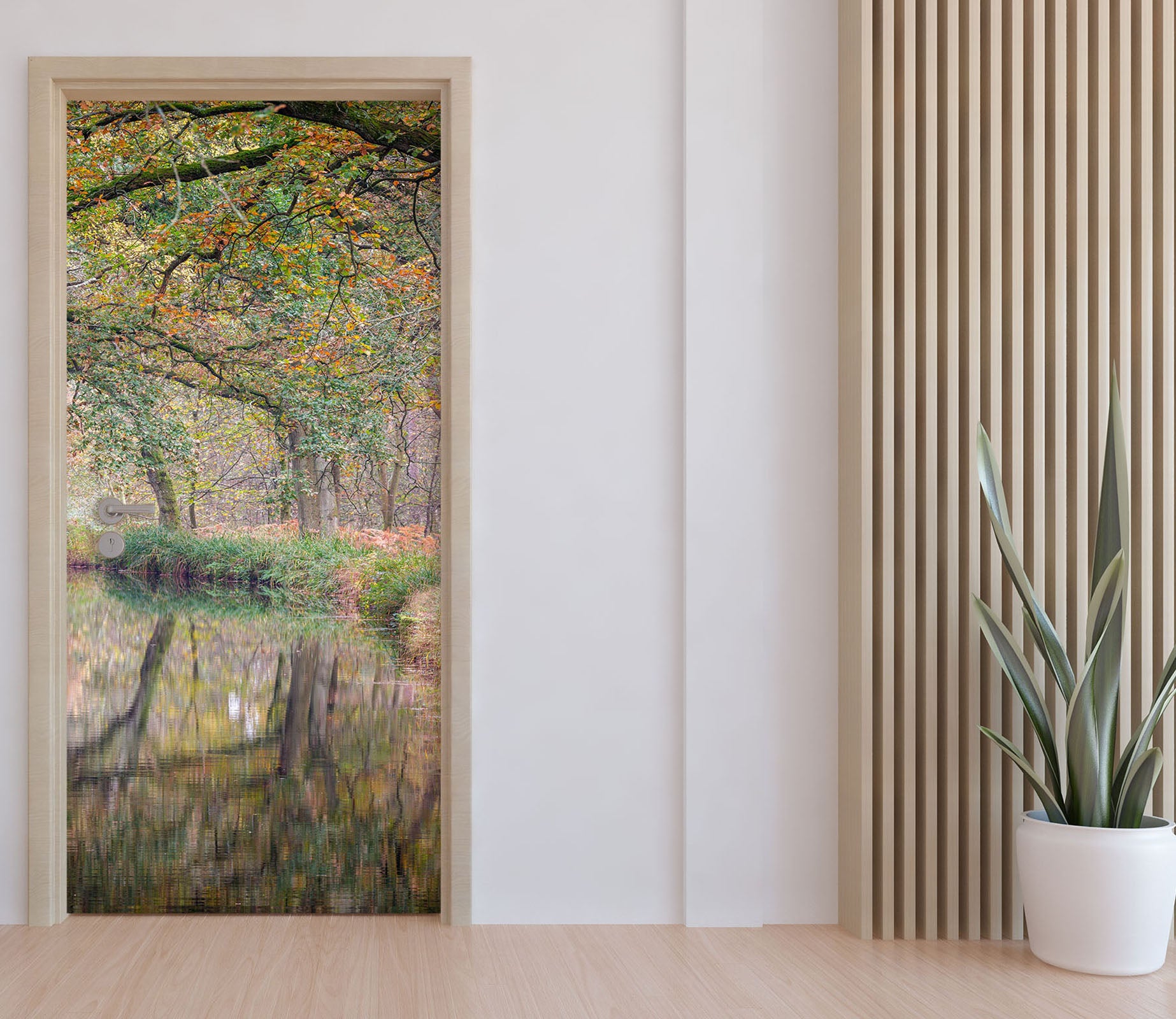 3D Autumn Forest 5100 Assaf Frank Door Mural