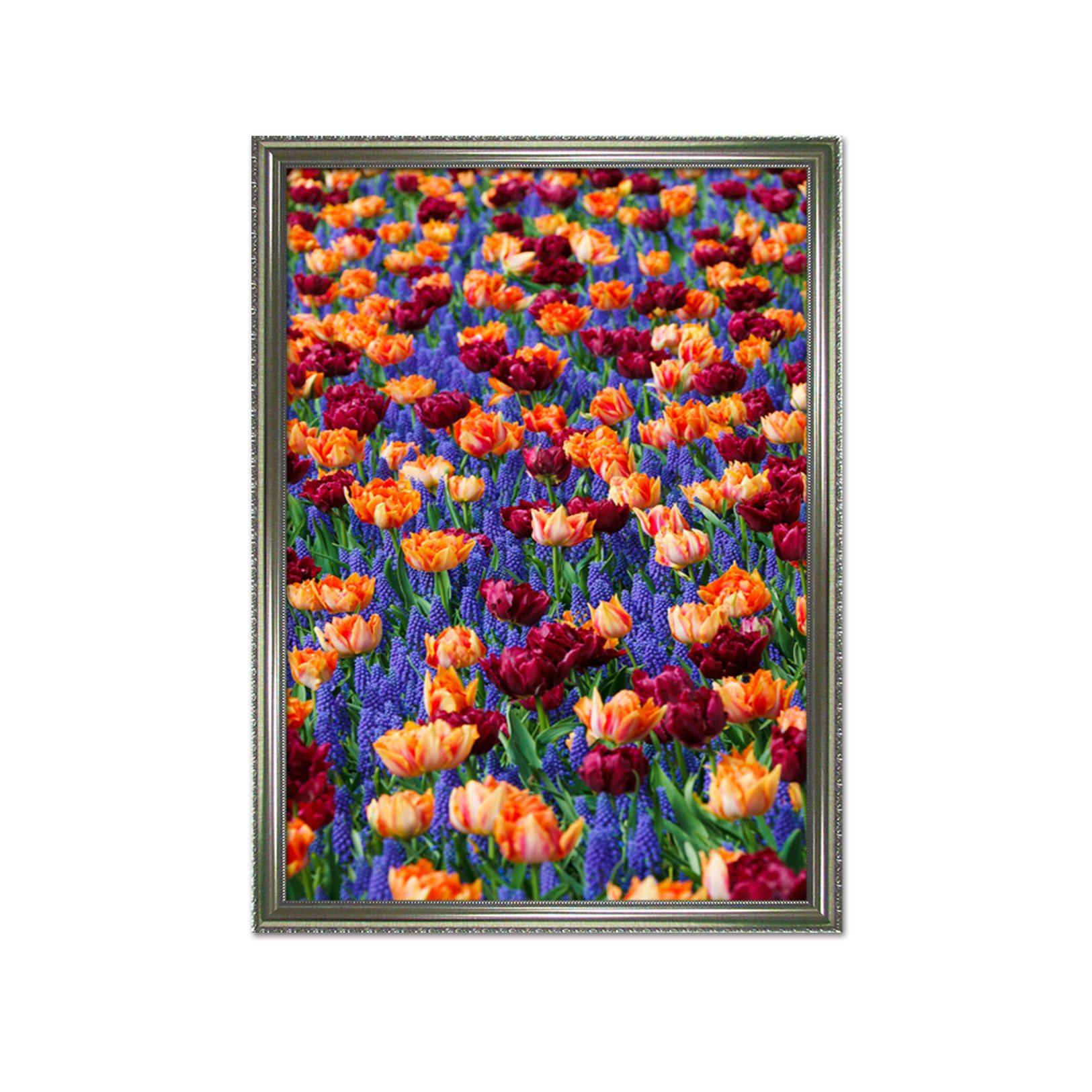 3D Flower Sea 048 Fake Framed Print Painting Wallpaper AJ Creativity Home 