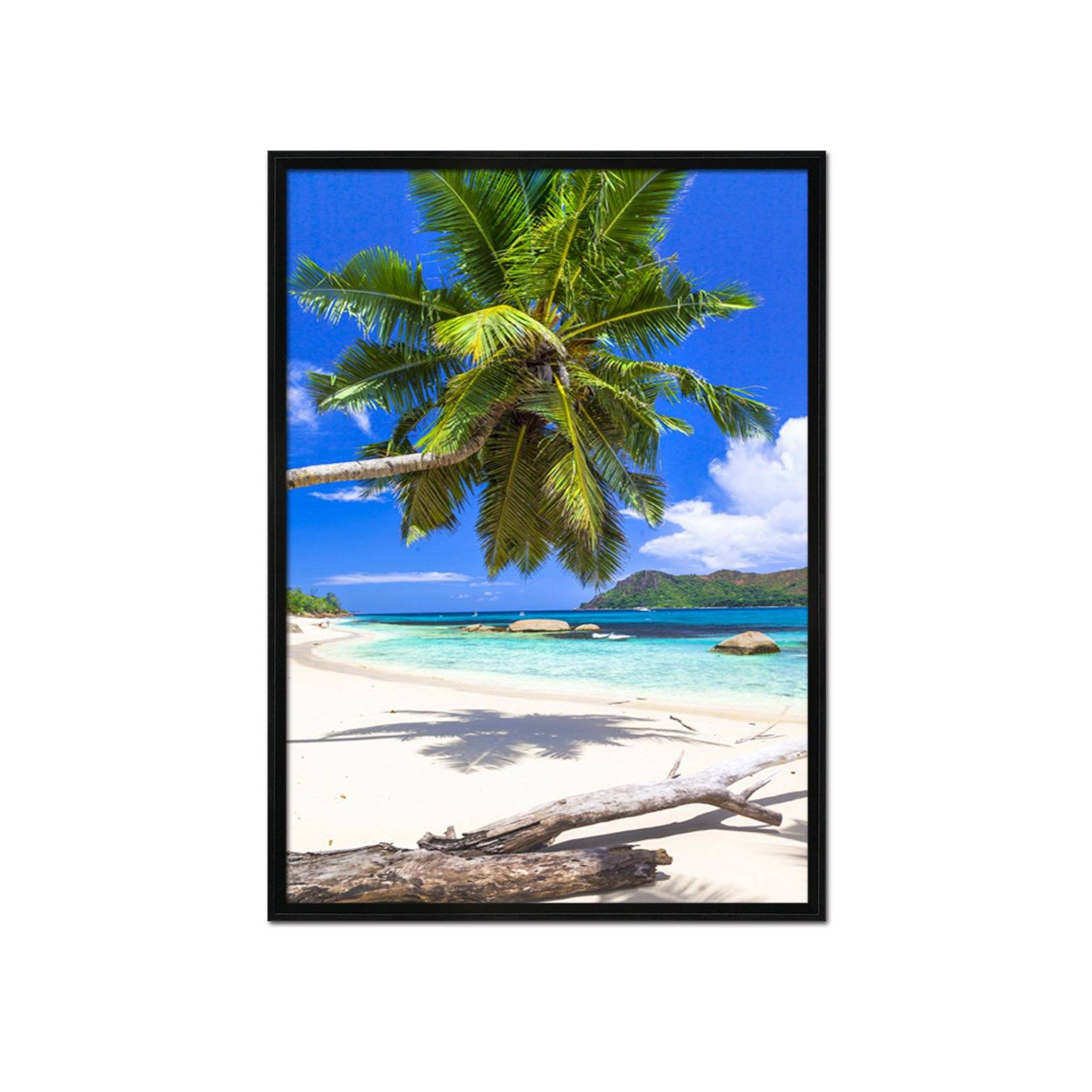 3D Coconut Tree 032 Fake Framed Print Painting Wallpaper AJ Creativity Home 