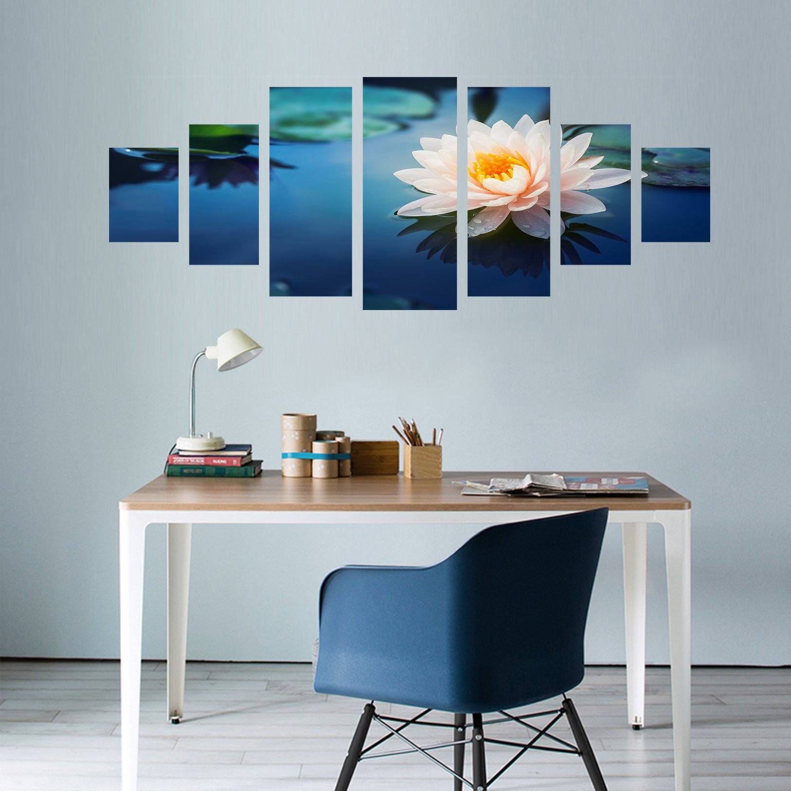 3D Beautiful Lotus 062 Unframed Print Wallpaper Wallpaper AJ Wallpaper 