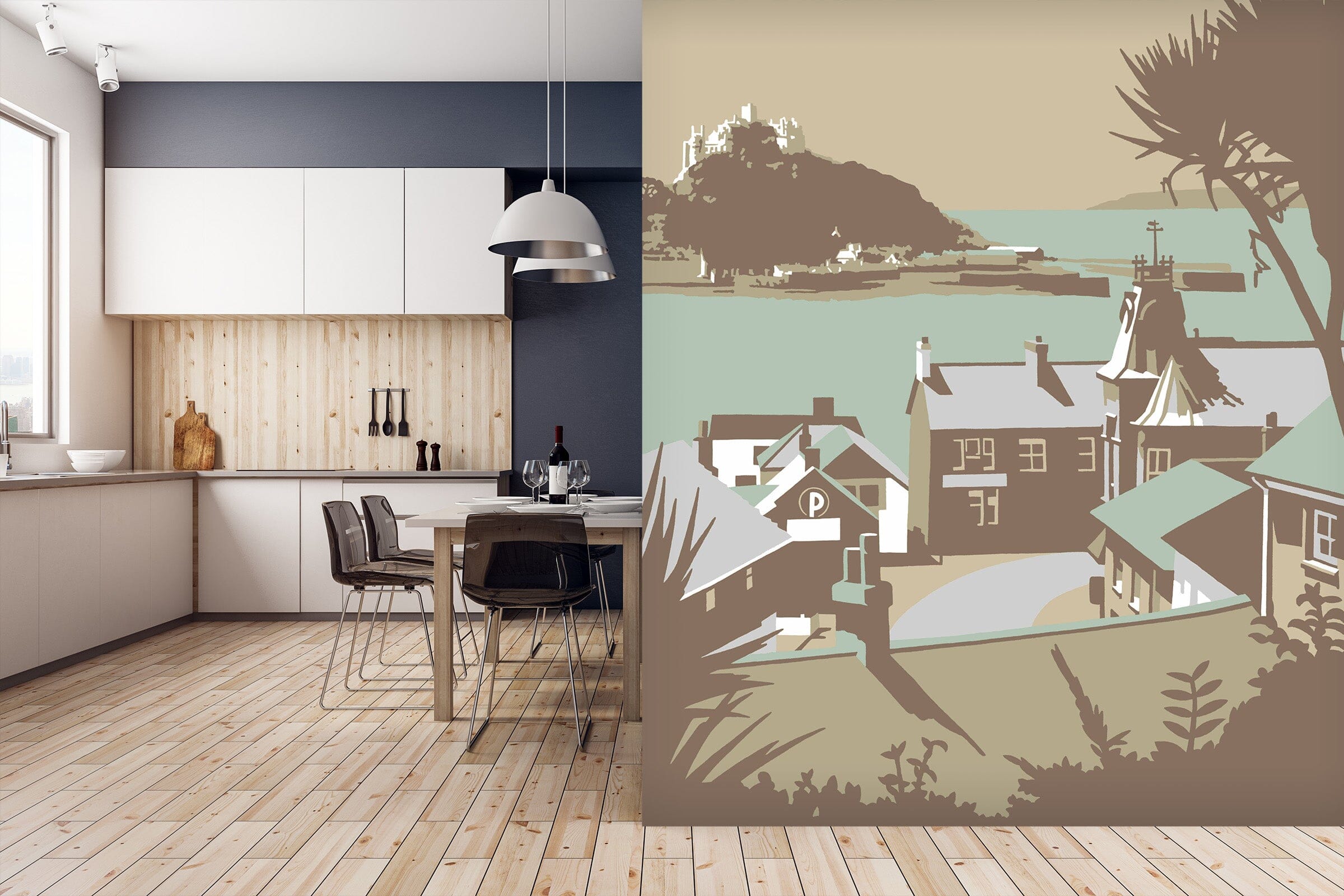 3D Marazion 1024 Steve Read Wall Mural Wall Murals Wallpaper AJ Wallpaper 2 