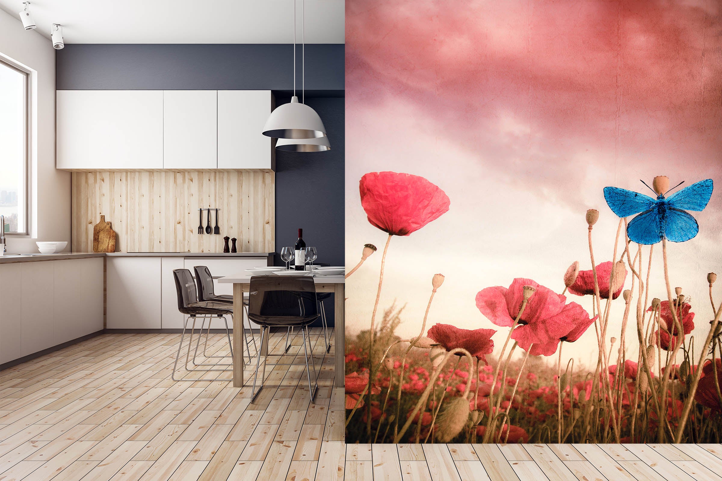 3D Pink Sky 1419 Marco Carmassi Wall Mural Wall Murals