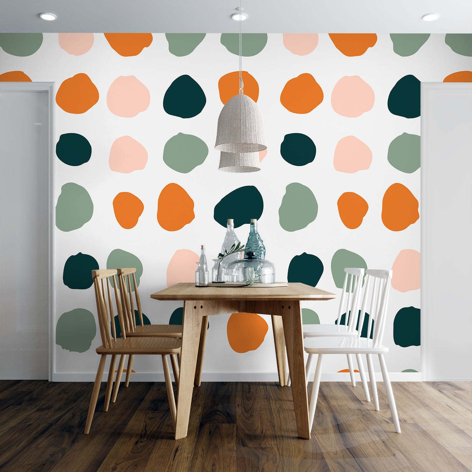 3D Colorful Dots 120123 Kashmira Jayaprakash Wall Mural Wall Murals