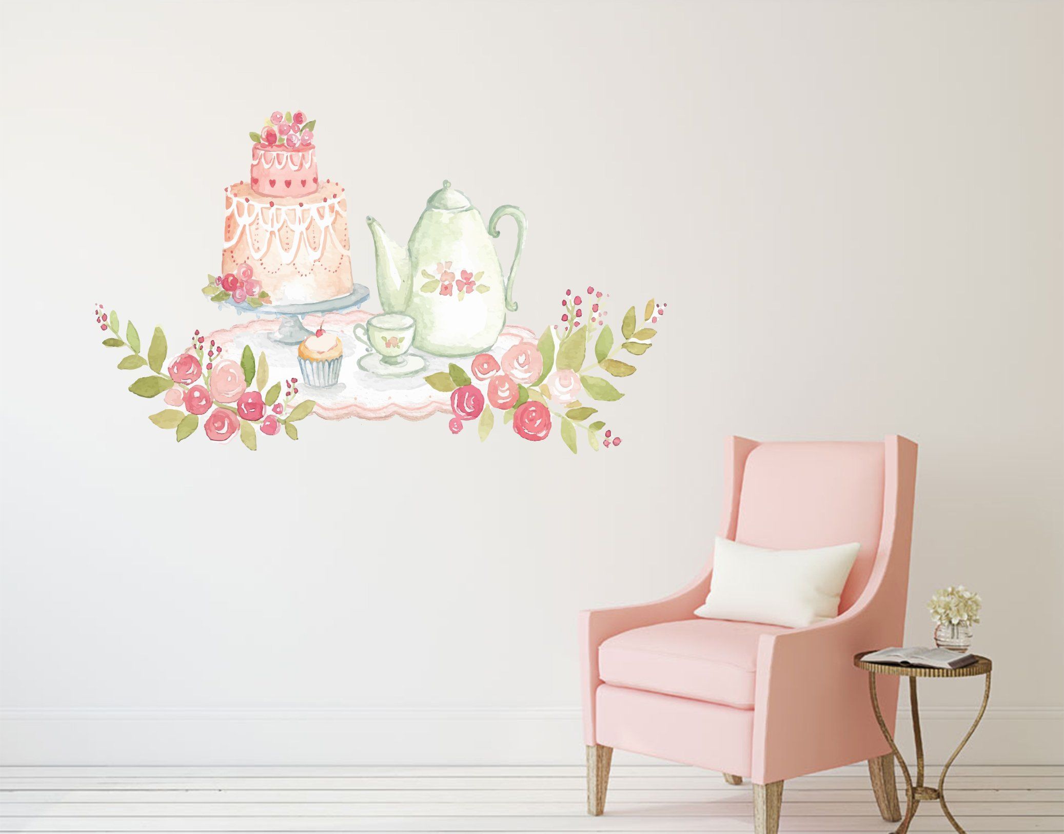 3D Cake Kettle 086 Wall Stickers Wallpaper AJ Wallpaper 