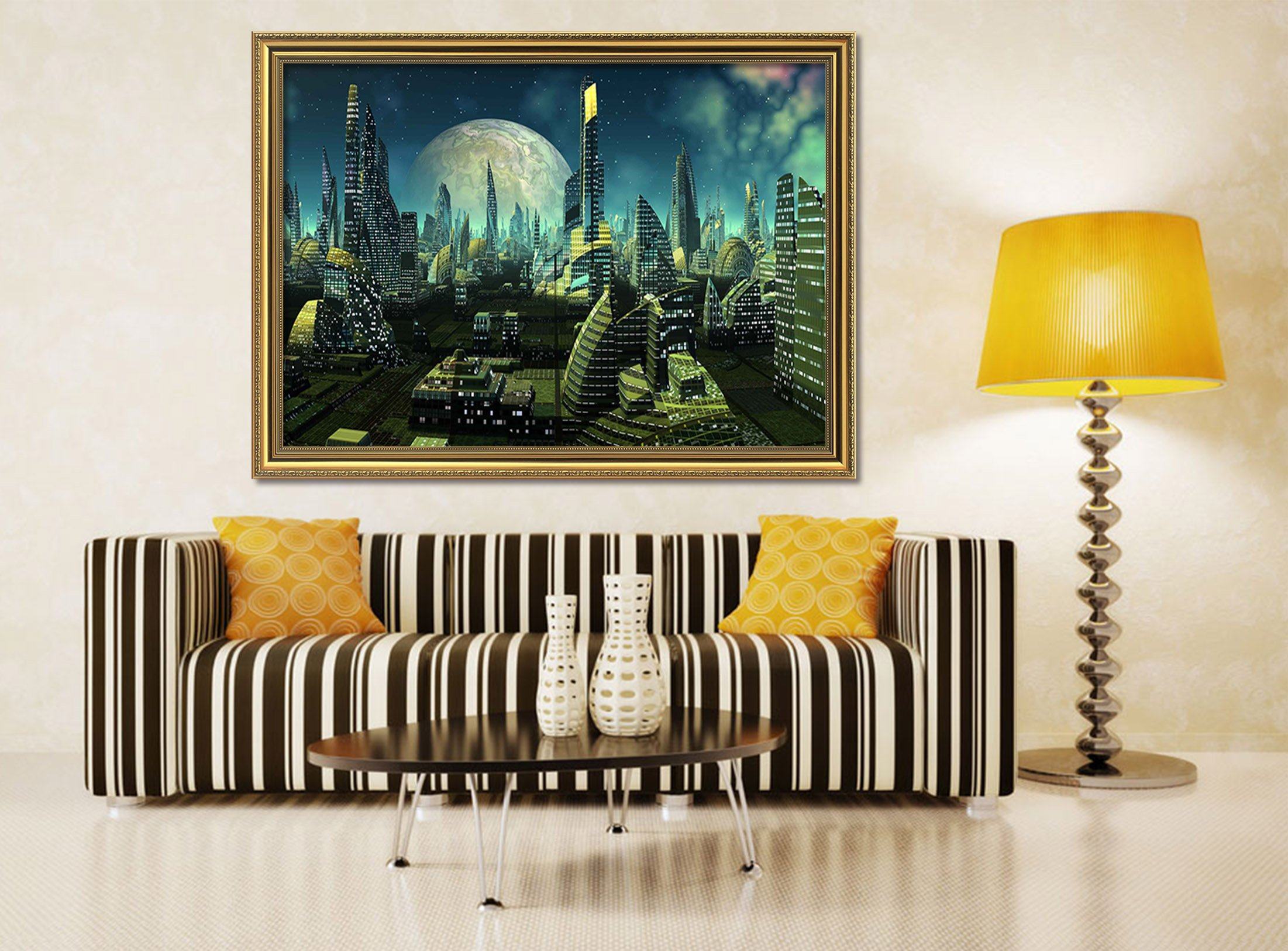 3D High Ttech 019 Fake Framed Print Painting Wallpaper AJ Creativity Home 