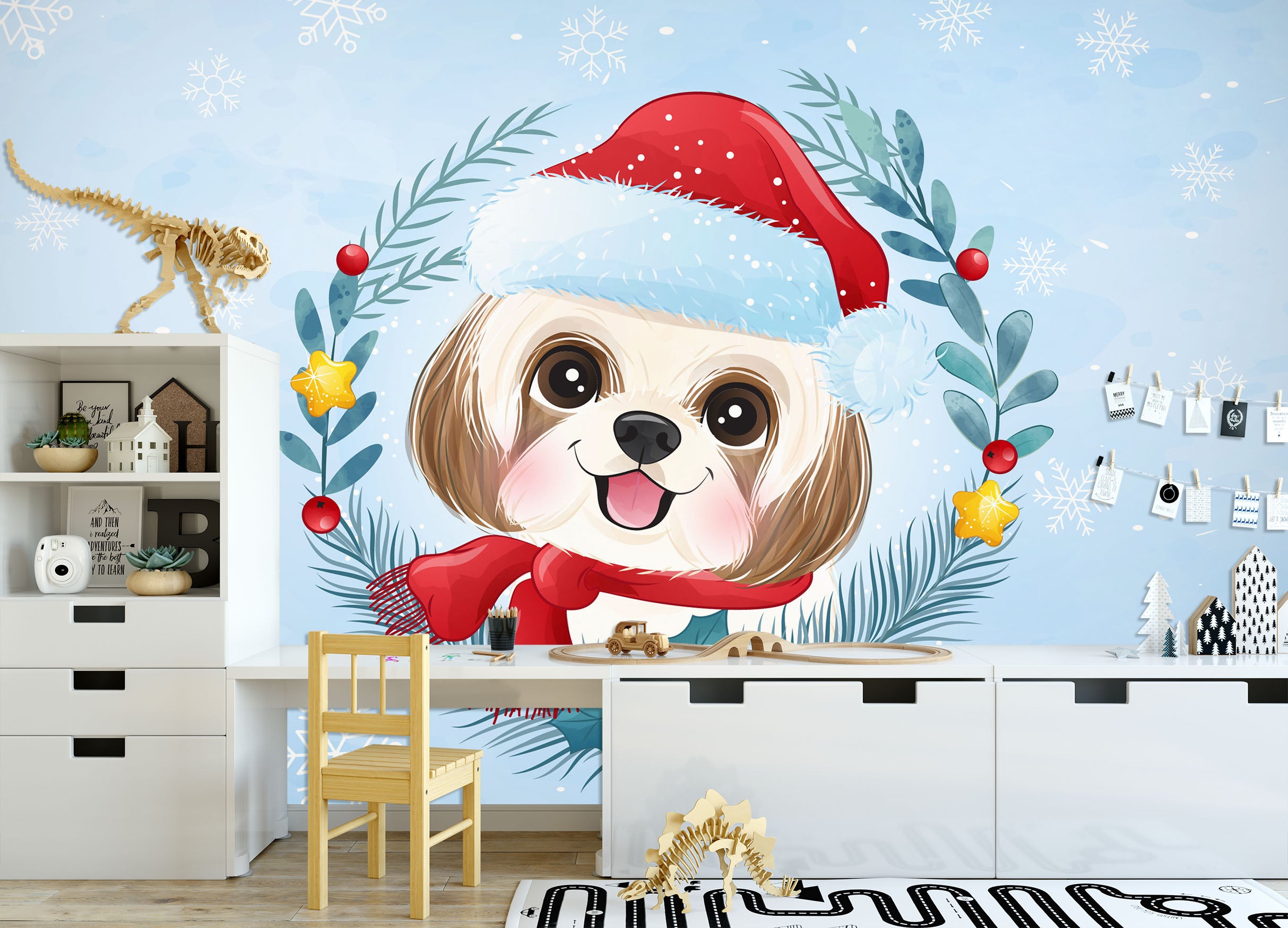 3D Dog Hat 58089 Wall Murals