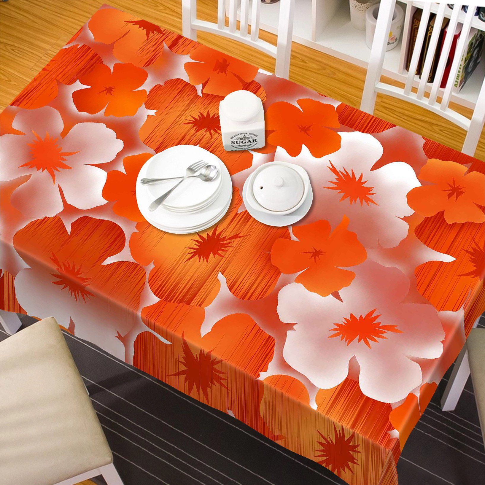 3D Flowers Pattern 205 Tablecloths Wallpaper AJ Wallpaper 