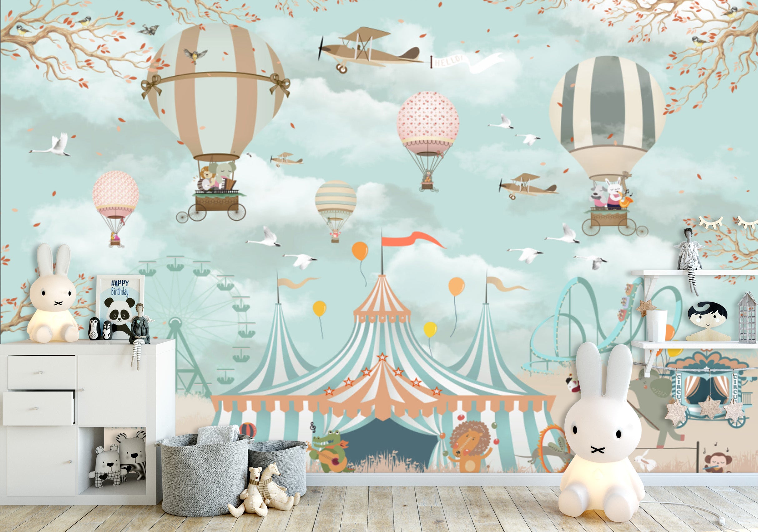 3D Balloon Take Off 1680 Wall Murals