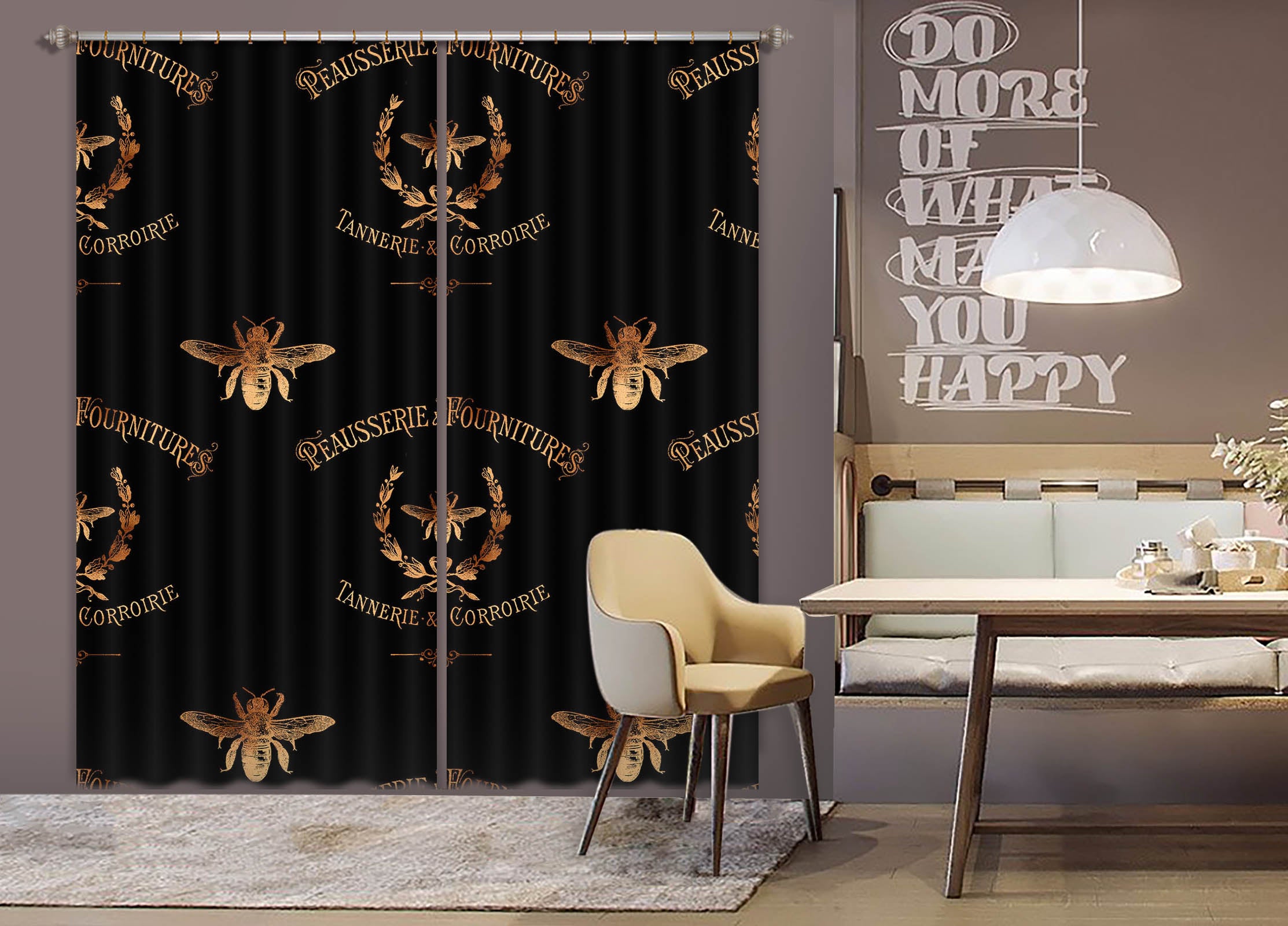 3D Fireflies Flying 141 Uta Naumann Curtain Curtains Drapes