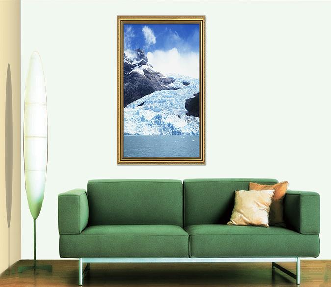 3D Ice Sea 024 Fake Framed Print Painting Wallpaper AJ Creativity Home 