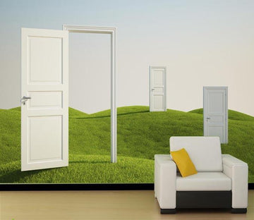 3D Grass Gate 655 Wallpaper AJ Wallpaper 