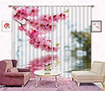 3D Peach Flowers 253 Curtains Drapes Wallpaper AJ Wallpaper 