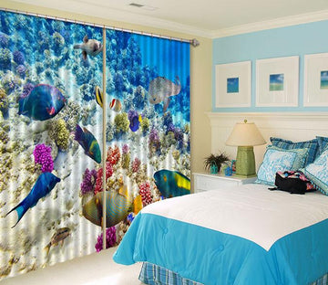 3D Pretty Seabed World 140 Curtains Drapes Wallpaper AJ Wallpaper 