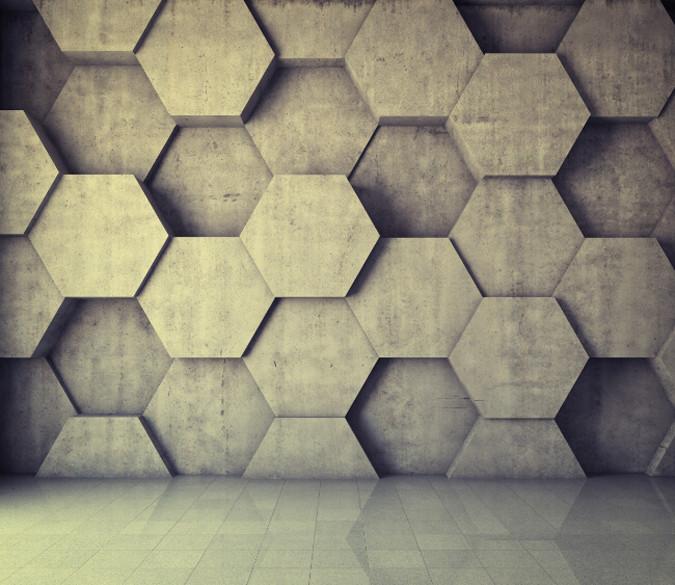 Uneven Hexagons Wallpaper AJ Wallpaper 