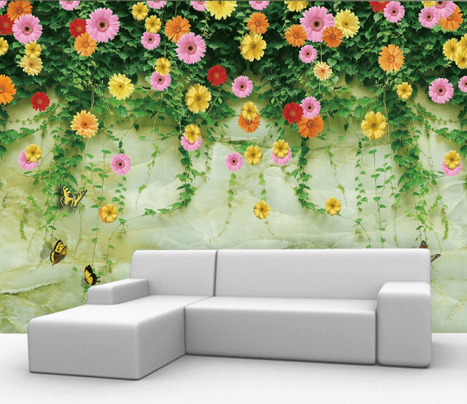 Fashion Flowers Vines Wallpaper AJ Wallpaper 