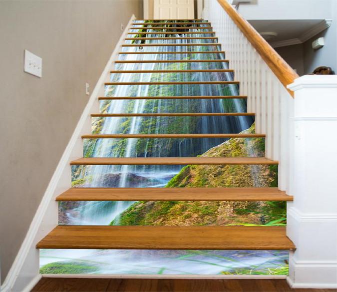 3D Waterfall 1335 Stair Risers Wallpaper AJ Wallpaper 