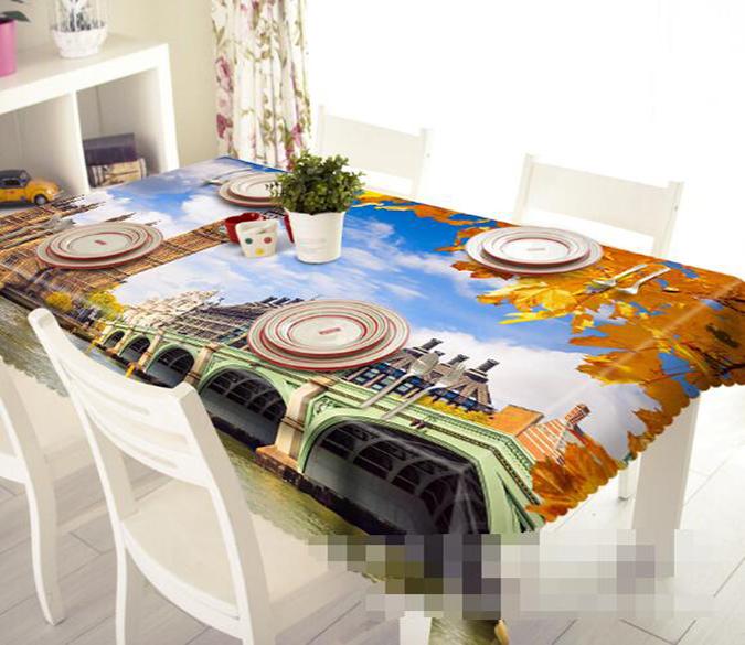 3D Sunny London Scenery 1229 Tablecloths Wallpaper AJ Wallpaper 