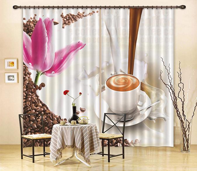 3D Delicious Coffee Curtains Drapes Wallpaper AJ Wallpaper 