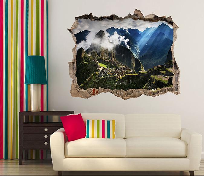 3D Inca Empire Scenery 179 Broken Wall Murals Wallpaper AJ Wallpaper 