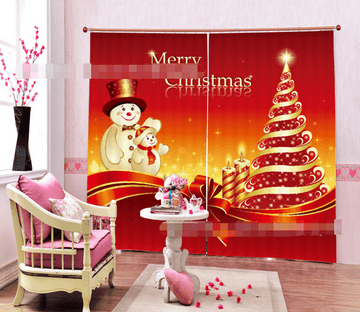 3D Christmas Candles 2060 Curtains Drapes Wallpaper AJ Wallpaper 