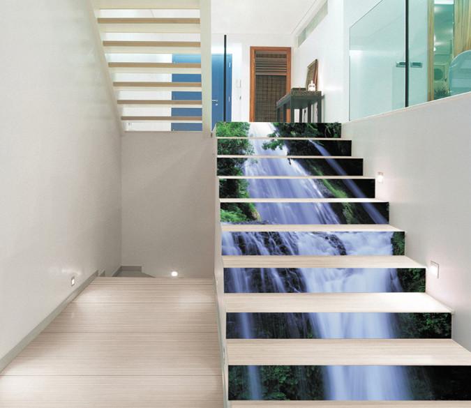 3D Bumpy River 310 Stair Risers Wallpaper AJ Wallpaper 