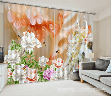 3D Flowers Carvings 1287 Curtains Drapes Wallpaper AJ Wallpaper 