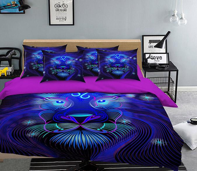 3D Leo 301 Bed Pillowcases Quilt Wallpaper AJ Wallpaper 