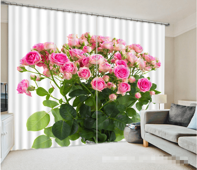 3D Pretty Pure Flowers 1212 Curtains Drapes Wallpaper AJ Wallpaper 