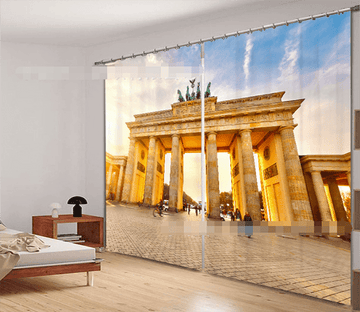 3D Grand Gate 916 Curtains Drapes Wallpaper AJ Wallpaper 