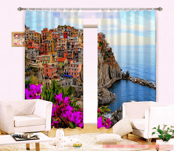 3D Pretty Coast City 1151 Curtains Drapes Wallpaper AJ Wallpaper 