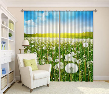 3D Dandelion Field 163 Curtains Drapes Wallpaper AJ Wallpaper 