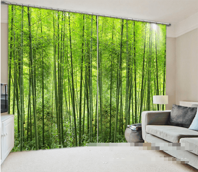 3D Bamboo Forest 952 Curtains Drapes Wallpaper AJ Wallpaper 