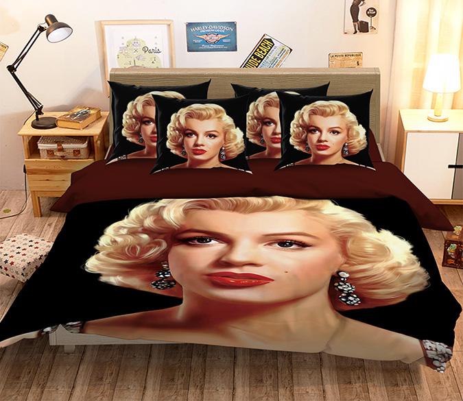 3D Marilyn Monroe 292 Bed Pillowcases Quilt Wallpaper AJ Wallpaper 