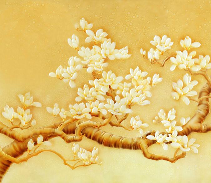 Elegant Blooming Branches Wallpaper AJ Wallpaper 2 